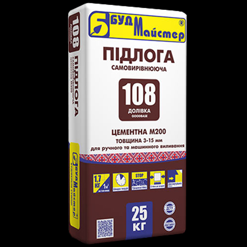 Доливка-108 суміш для підлоги самовирівнююча 25 кг БудМайстер