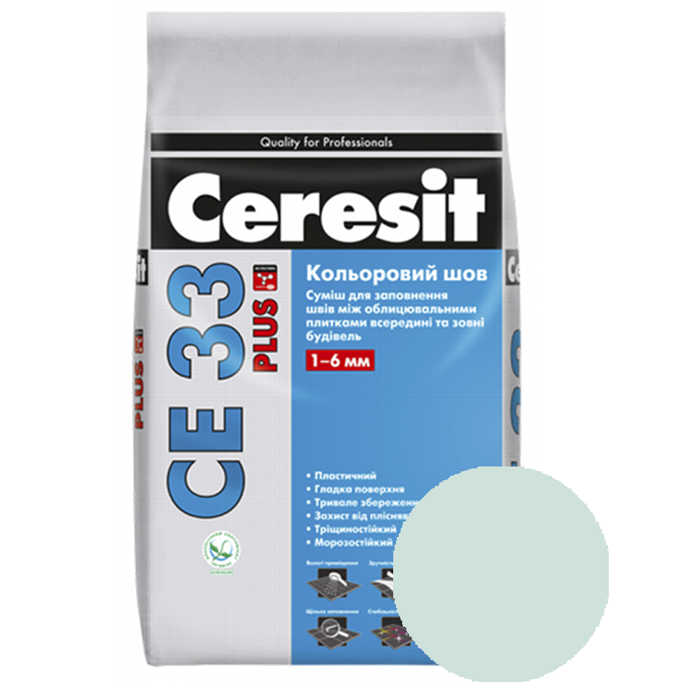 Затирка Ceresit CE 33 Plus мята 2кг